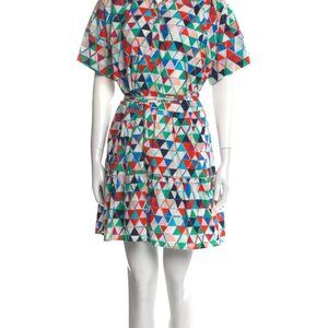 Saloni - All Over Printed Dress - Multicolor - Size S